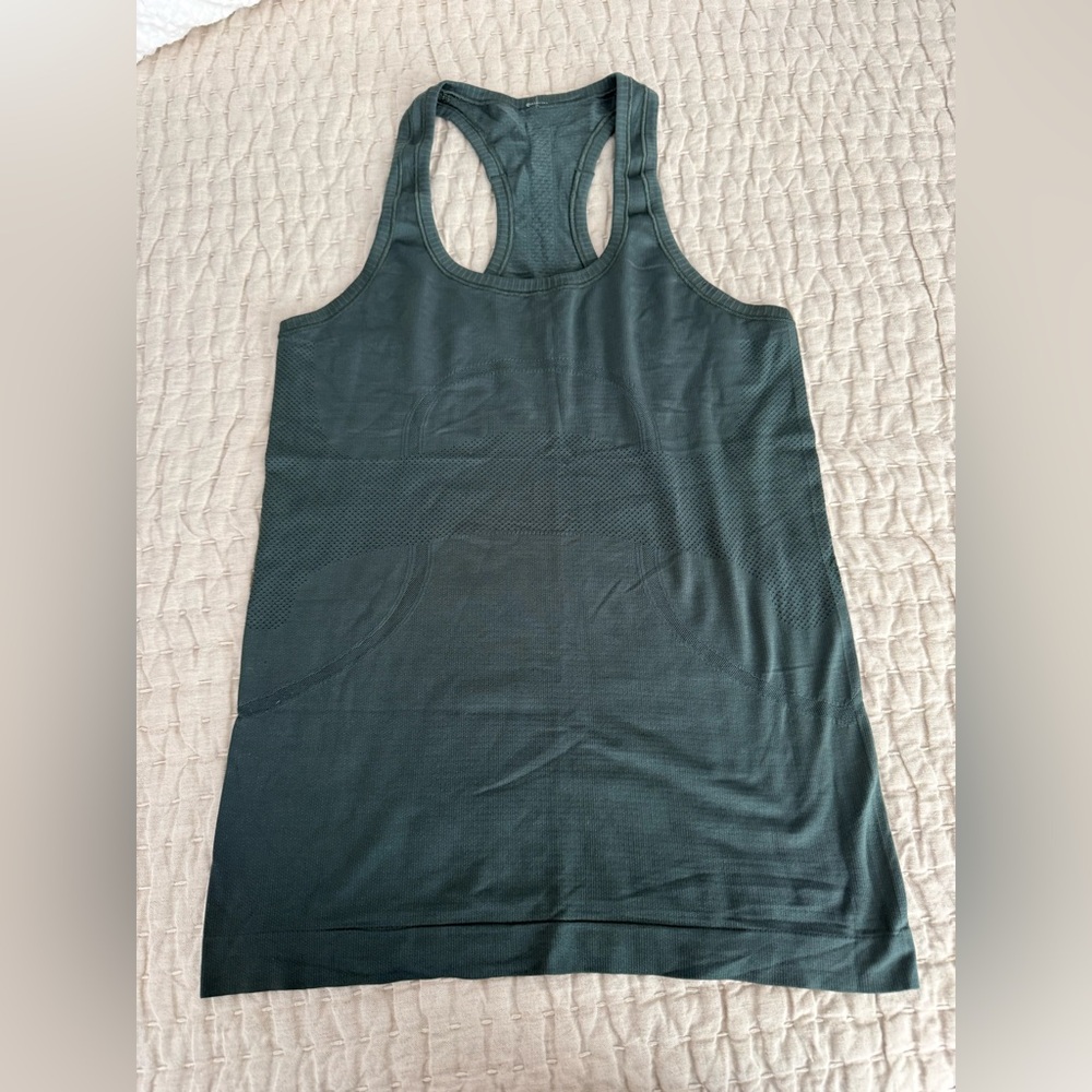 Lululemon Athletica Dark Green Tank Top swiftly